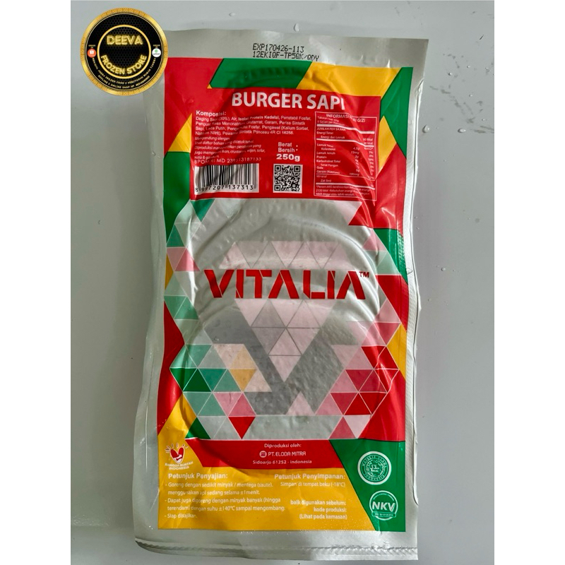 

Vitalia burger sapi 250gr