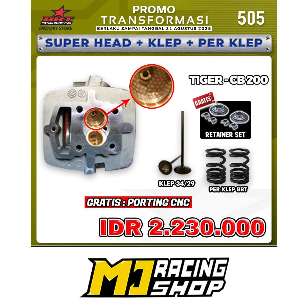 CYLINDER HEAD BRT TIGER OLD REVO TIREV MEGAPRO PRIMUS NEOTECH GL PRO MAX CB100 34 29 36 31 ALBRONZE 