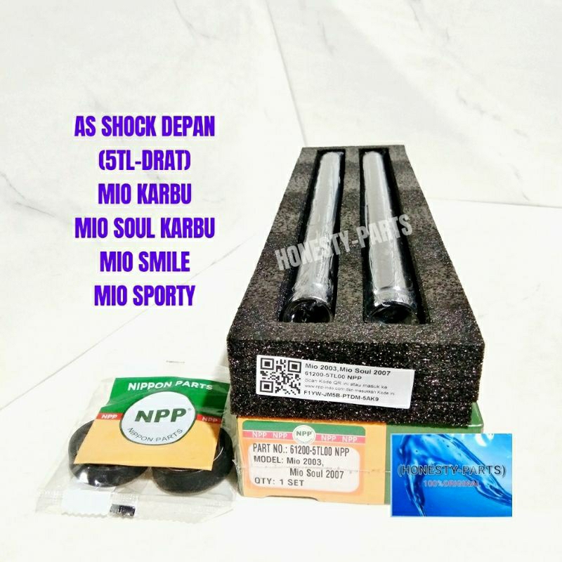 AS SHOCK + SEAL SHOCK DEPAN,5TL,MIO,SMILE,SPORTY,MIO SOUL KARBU,DI JAMIN 100% ORIGINAL NPP.