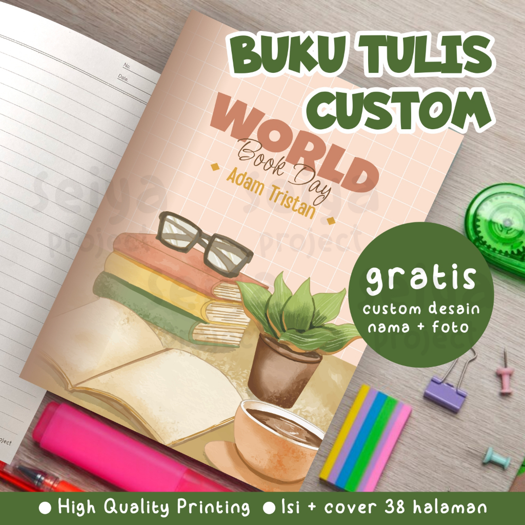 

BUKU TULIS / BUKU TULIS CUSTOM / CUSTOM FOTO / BUKU PELAJARAN / BUKU SEKOLAH