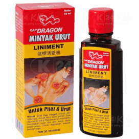 MINYAK URUT CAP DRAGON 60 ML / DRAGON MINYAK URUT 60 ML - UNTUK GOSOK, PIJAT & URUT