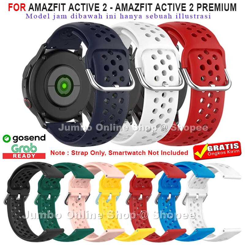 STRAP TALI JAM AMAZFIT ACTIVE 2 - AMAZFIT ACTIVE 2 PREMIUM - AMAZFIT ACTIVE 2 SQUARE - MODEL SPORT S