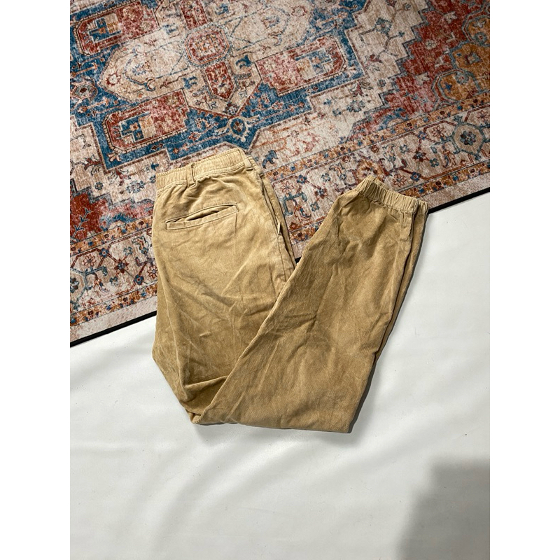 CORDUROY RELAX PANTS GU global uniqlo KHAKIS BASIC