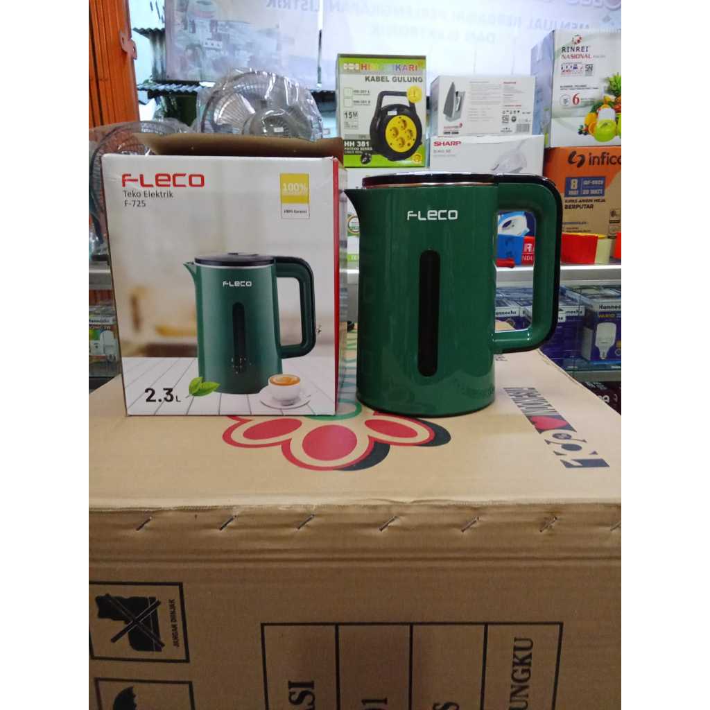 TEKO LISTRIK FLECO F-725 KAPASITAS 2.3 LITER / PEMANAS AIR FLECO