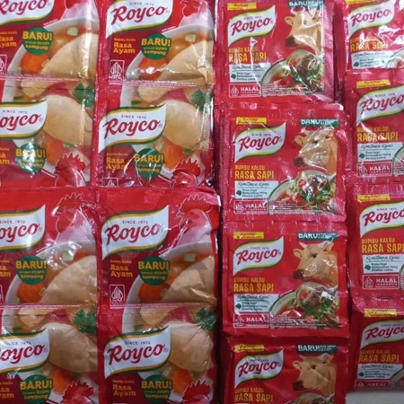 

Royco Ayam/Sapi 1 renceng 8g isi 12 shacset