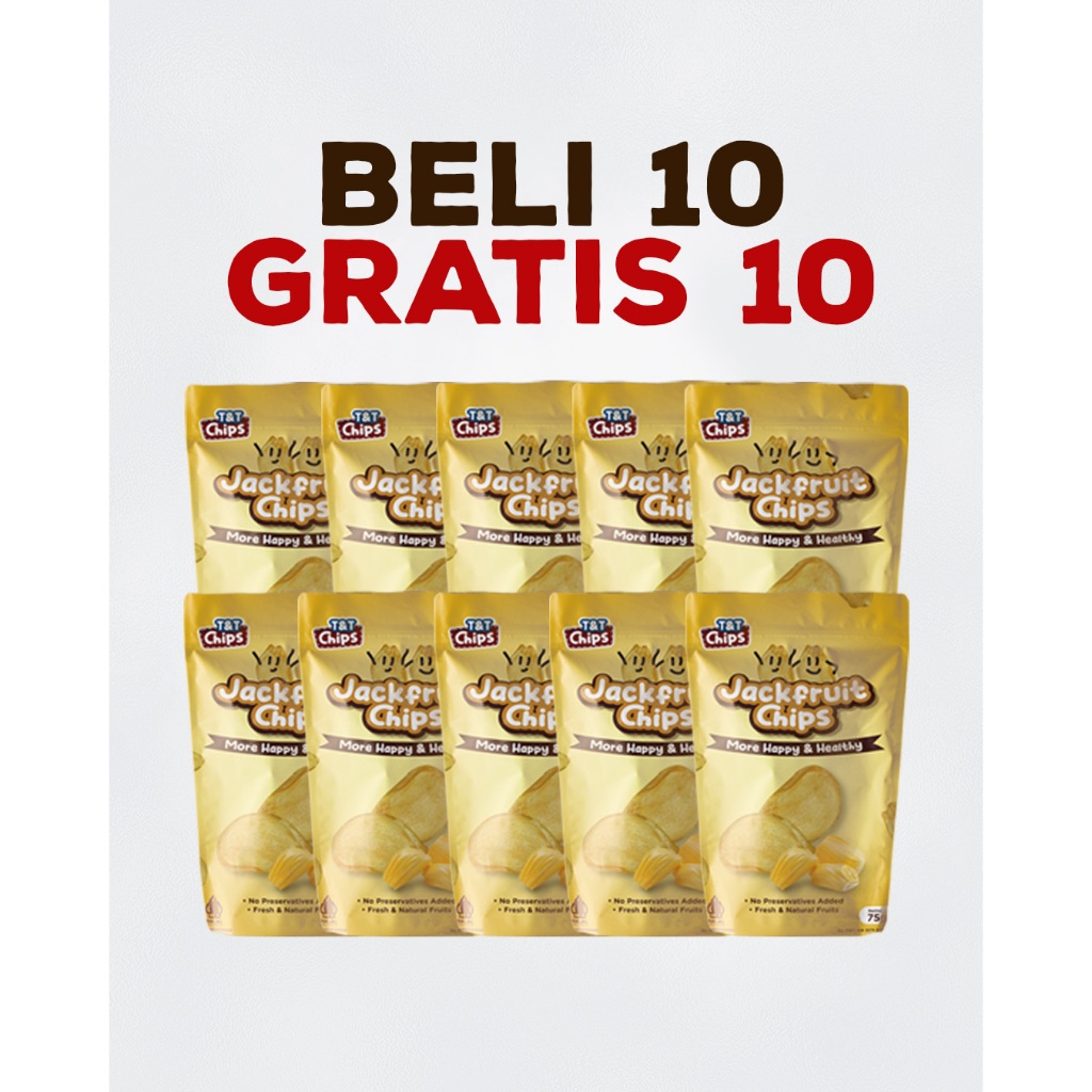 

Promo Paket Bundling Beli 10 Gratis 10 Keripik Nangka Premium