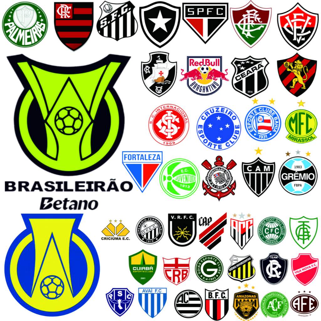 SERIE A & SERIE B BRAZIL/LIGA BRAZIL KLUB SEPAKBOLA LENGKAP PATCH BORDIR LOGO EMBLEM EMBROIDERY