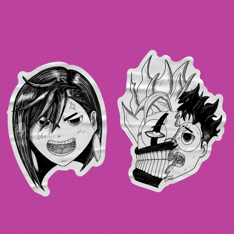 

Sticker Dandadan Momo Okarun by hippu.ink