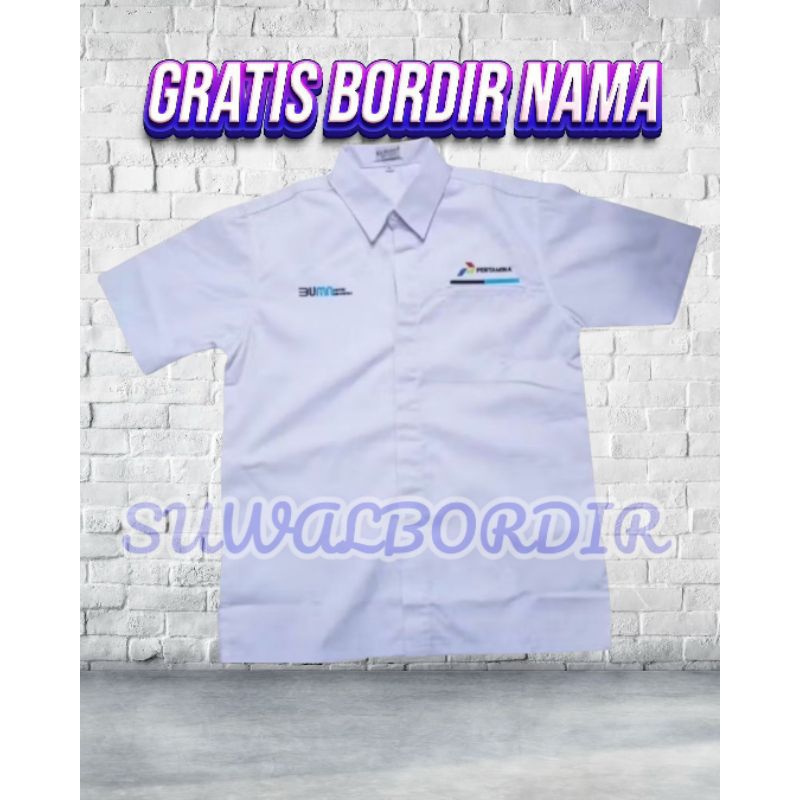 KEMEJA BUMN PERTAMINA SERAGAM PDH PERTAMINA ATASAN BAJU PERTAMINA KEMEJA PERTAMINA LENGAN PENDEK