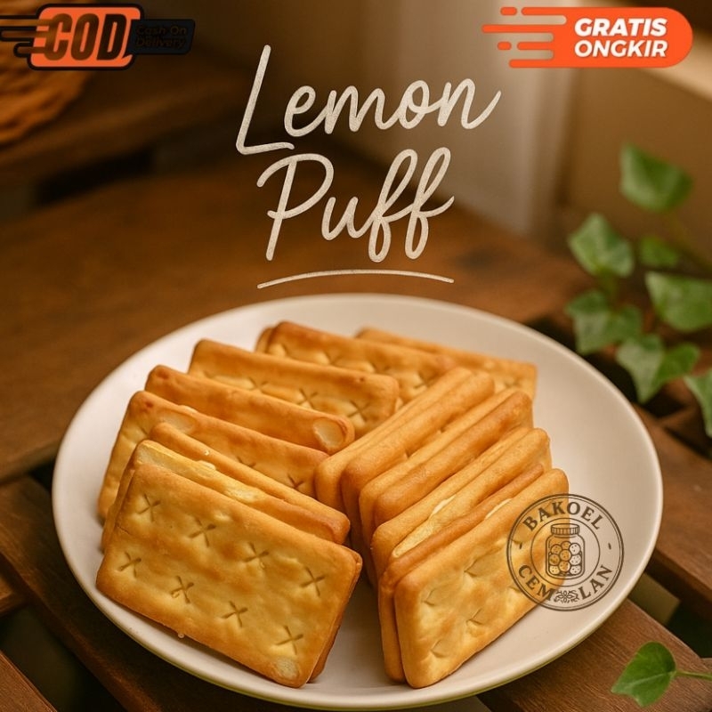

Lemon Puff Kue Isi Selai Lemon Khong Guan 100gr 250gr 500gr
