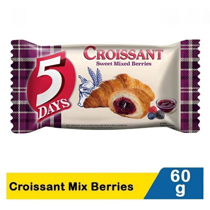 

5 Days Croissant Mix Berries 60g