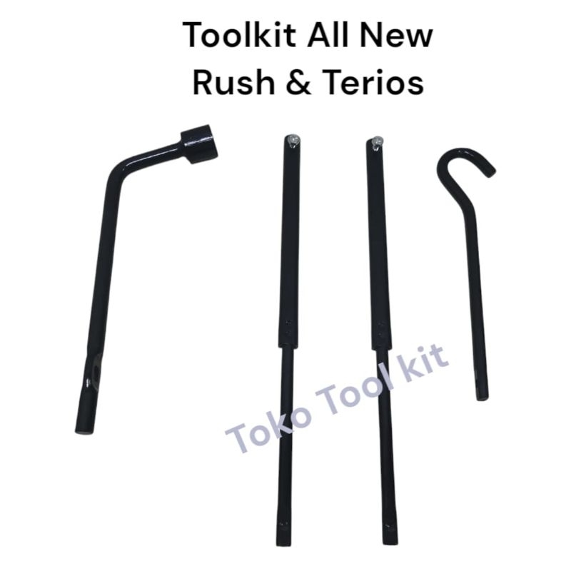 Toolkit Kunci Roda & Kunci / Stik Pelepas ban serep Mobil All New Rush & Terios
