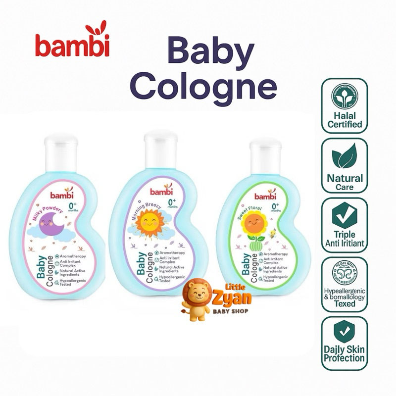 littlezyan- Bambi Baby cologne Parfume 0+ bayi & anak