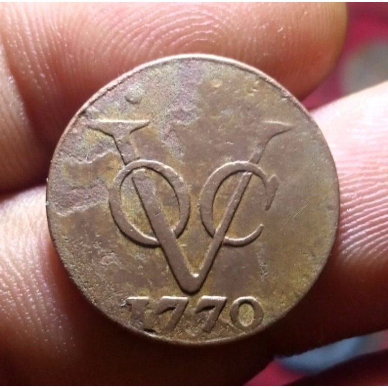 Koin VOC 1 Duit Holland 1770