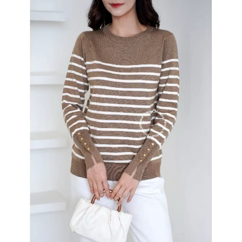 Cardigan Motif Belang