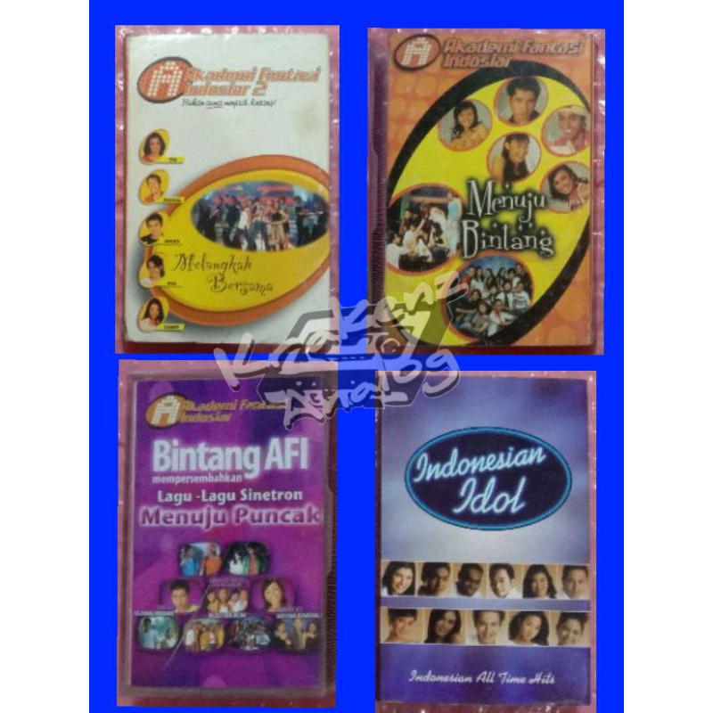 kaset pita paket AFI dan indonesian Idol
