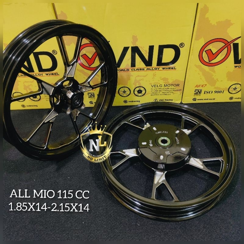 VND velg racing ak47 model thailand 1.85/2.15 Yamaha mio spory smile soul gt karbu mio j s nouvo z