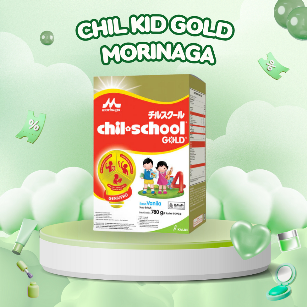 

CHIL SCHOOL GOLD Morinaga Vanilla / Madu 780 gr Susu Formula Pertumbuhan Anak Usia 3-12 Tahun