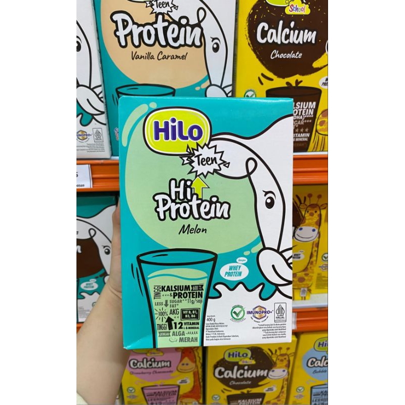 

Hilo Teen Hi PROTEIN Melon 400g - susu tinggi kalsium dan protein