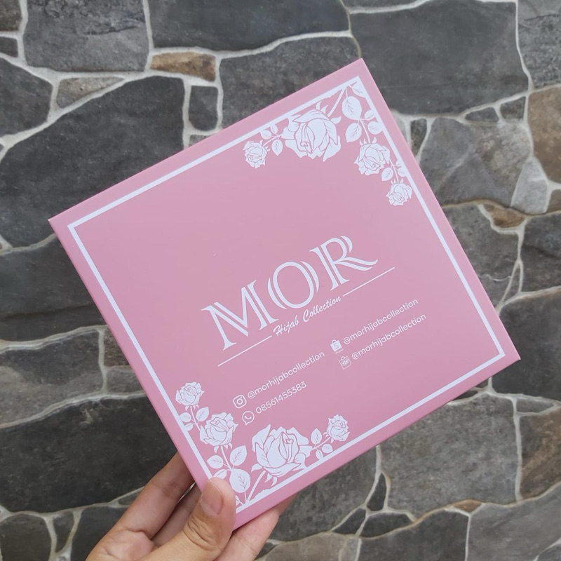 

Box MOR hijab untuk packing hampers jilbab