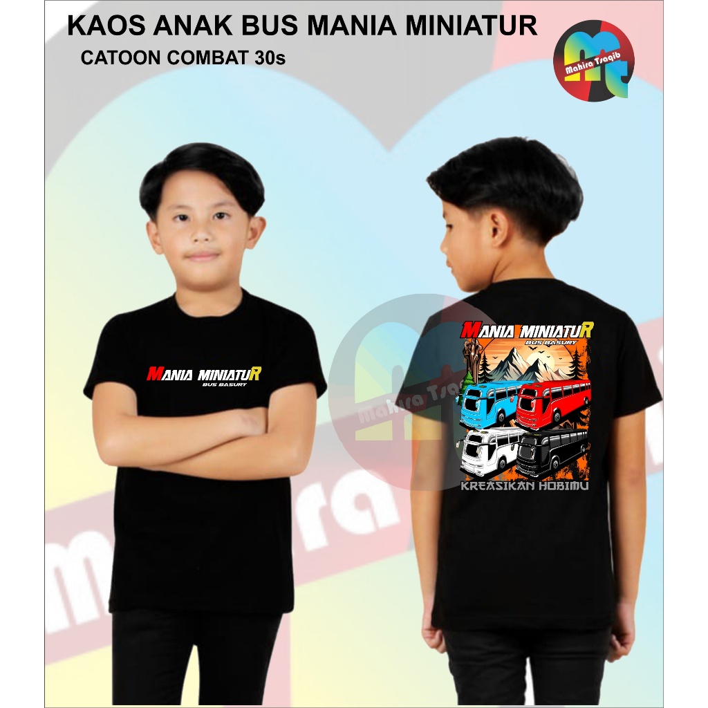 KAOS ANAK VIRAL MANIA BUS MINIATUR