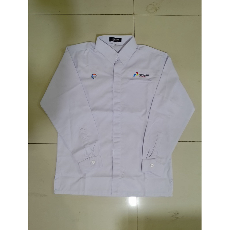 KEMEJA PERTAMINA BORDIR (BISA CUSTOM LOGO)