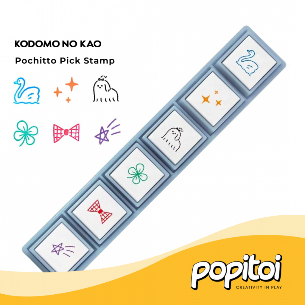 

Kodomo No Kao Pochitto Pick Stamps (3 6 Stamps) Stempel Karakter Unik Lucu pochitto6