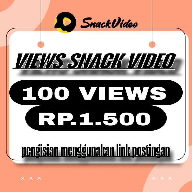 Tambah View Like Share Snack Video | Non Drop
