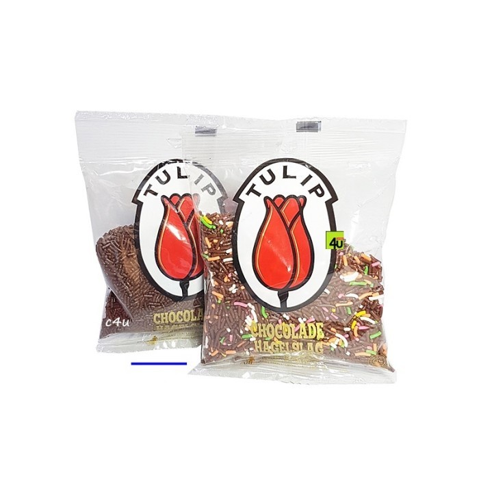 

Tulip chocolade hagelslag warna / coklat 75 gram