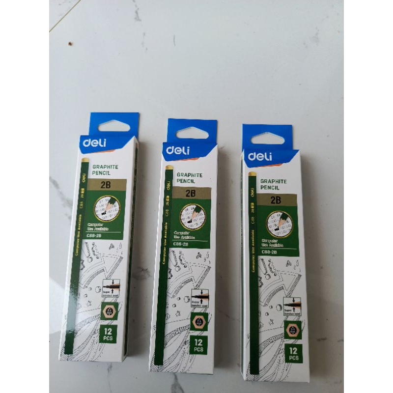 

Pensil Deli 2B isi 12 pcs