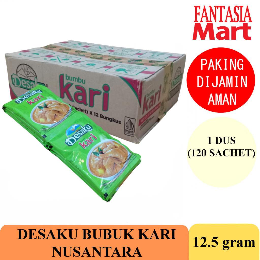 

DESAKU BUBUK KARI NUSANTARA 12,5 GRAM DUS NON COD FANTASIA DENGAN PAKING AMAN
