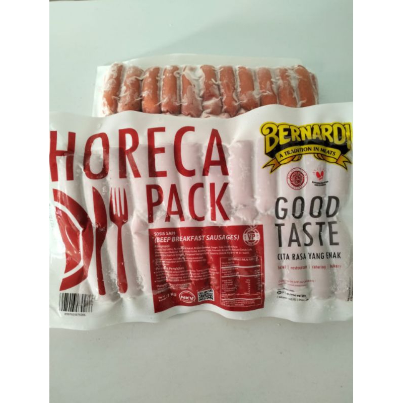 

SOSIS MERK HORECA PACK 1KG VP MURAH ENAK