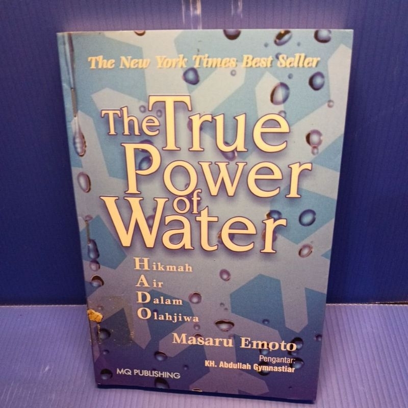 buku the true power of water the new york times best seller hikmah air dalam olah jiwa