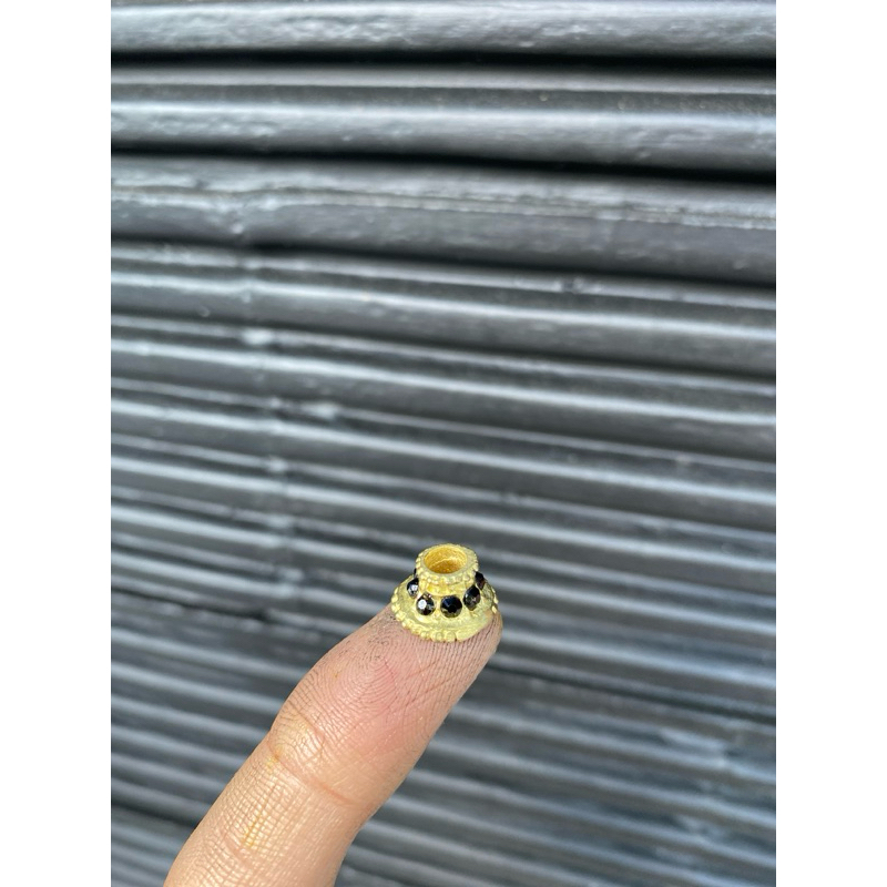 mendak warangka jimatan gold batu hitam