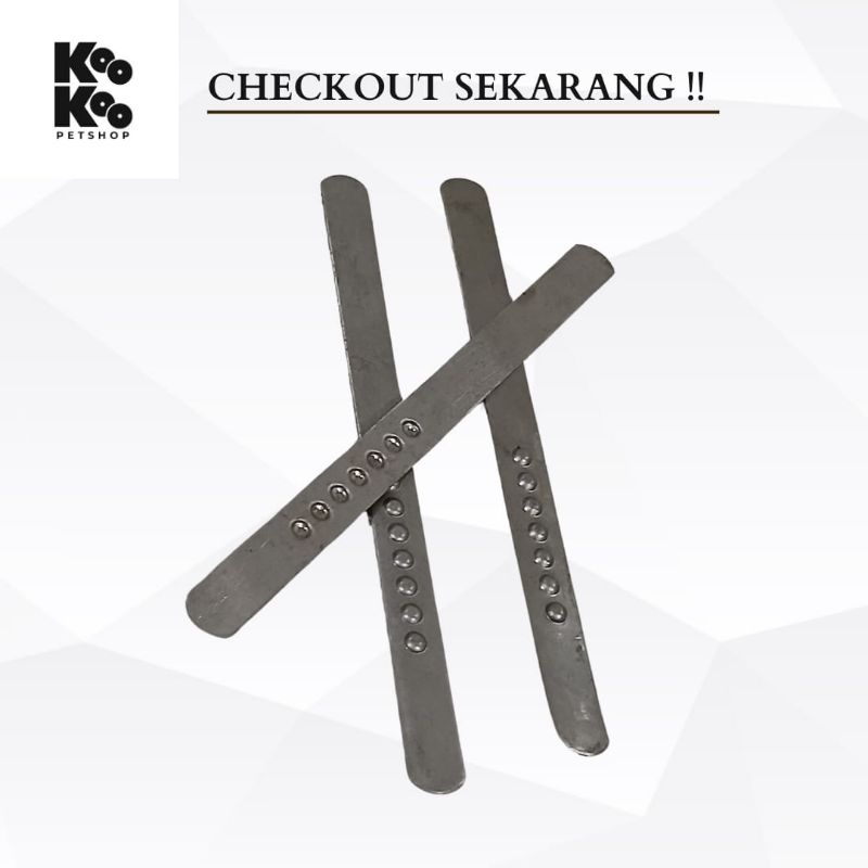 KLEM PLAT ALUMINIUM PENGAIT TEBOK SANGKAR BURUNG MURAI & LOVEBIRD