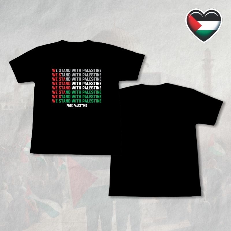 Kaos palestina dewasa cimbed 24s premium / kaos palestina premium termurah grosir / tshirt palestin