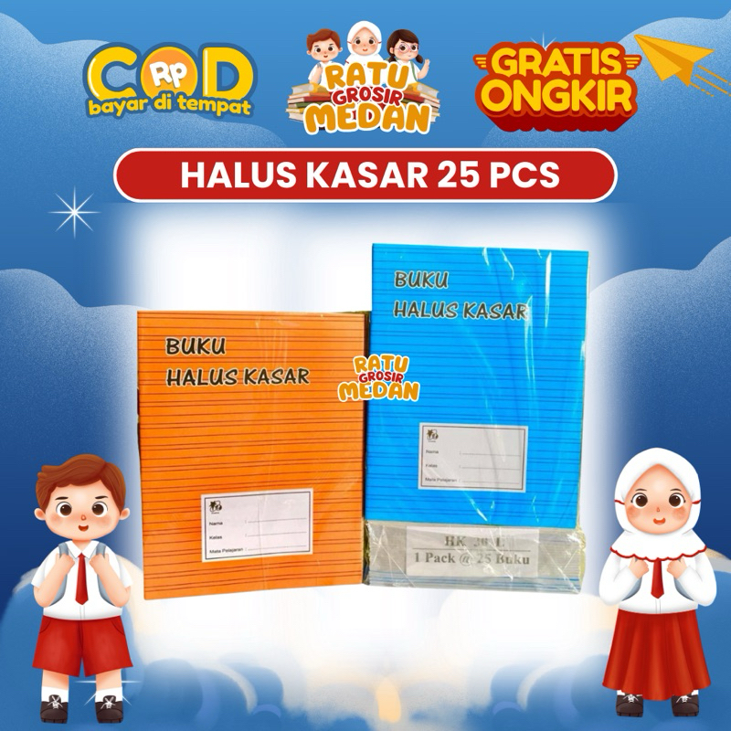 

BUKU HALUS KASAR ISI 30 LEMBAR HARGA PER PACK ISI 25 BUKU TERMURAH