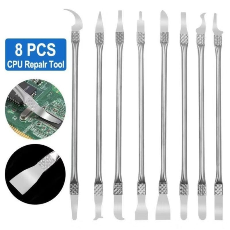 set 8 in 1 pisau linggis congkel ic chip cpu ic hp repair remover tool set
