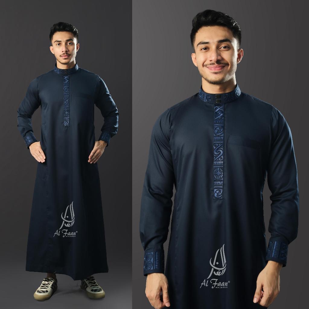 NEW Jubah Pria Gamis Slimfit ALFATA Jubbah Gamis pria Mewah Model Terbaru Al faan jubah jubah mewah