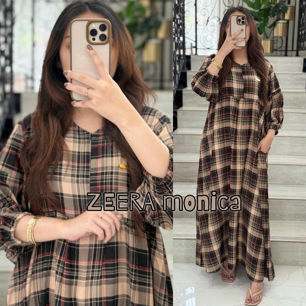 Daster arab Zeera MONICA Dress Rayon Viscose Terbaru By Zeera Ori