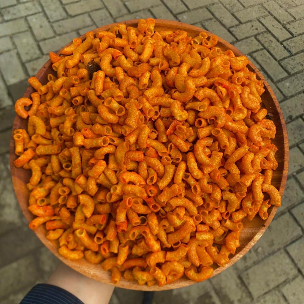

Makaroni Bantat Kriuk Extra Pedas Daun Jeruk Isi 250 gr Promo Bertekstur Lebih Renyah