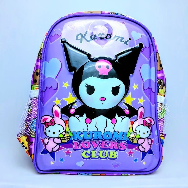 TAS PAUD PEREMPUAN KUROMI LOVERS,TAS ANAK PEREMPUAN 1-3 TAHUN, TAS KARAKTER KUROMI LOVERS TERBARU.