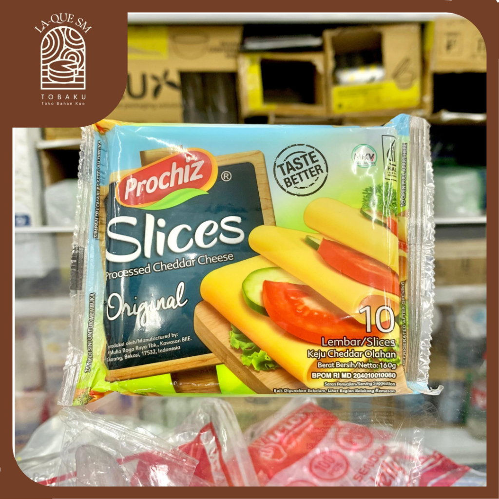 

Tobaku LA-QUE SM | Keju Prochiz Slice Cheddar 10's Original