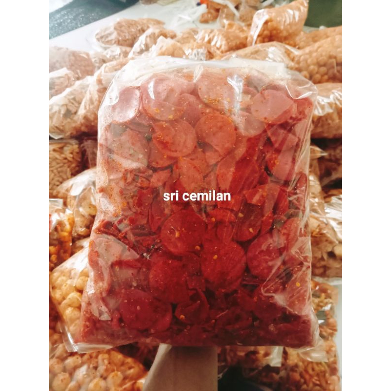 

sosis goreng sosreng pedas daun jeruk isi 1kg
