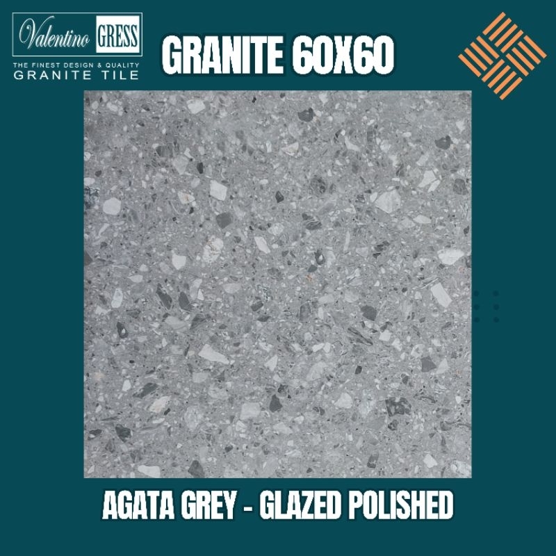 GRANITE 60X60 AGATA GREY | GLAZED POLISHED