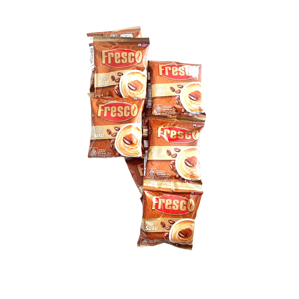 

Fresco Kopi Susu 1 Renteng Isi 12 Sachet 27gr x 10