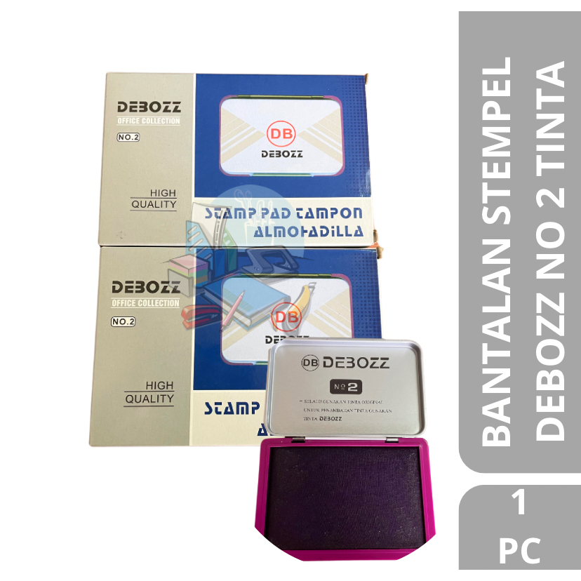 

[1 PC] Bantalan Stempel Dengan Tinta Warna Unggu / Stamp Pad Ukuran No 2 Besar Deboz