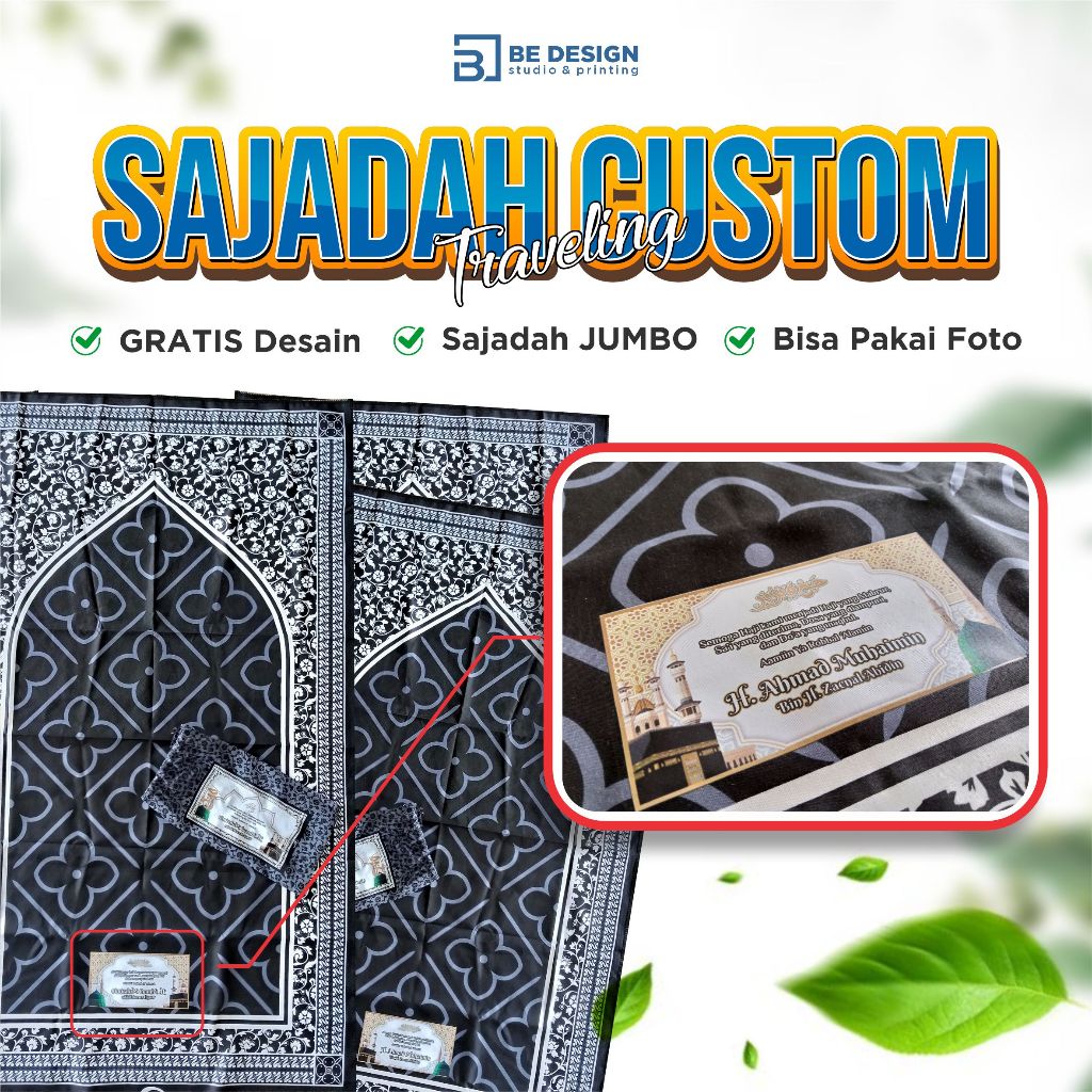 [GROSIR] SAJADAH CUSTOM - Souvenir Haji, Umroh, Tasyakuran, Pengajian