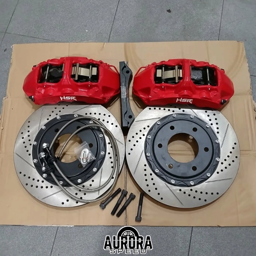 BBK Big Brake Kit HSR Red 6 Piston untuk mobil Pajero Sport 2021