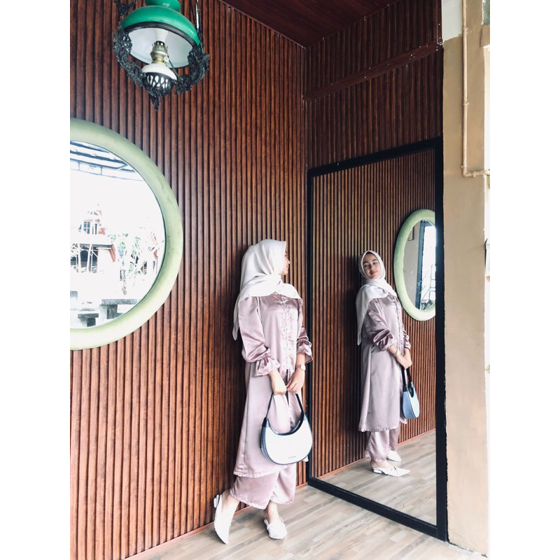 neww baju kurung melayu one set baju+celana bahan maxmara premium